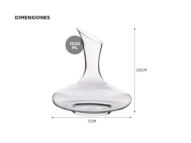 Decantador Vino Gadnic tipo Bohemio 1.5L - 3