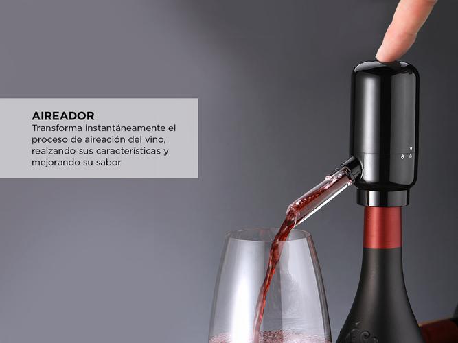 Dispenser Aireador de Vino Gadnic VINO21 2 en 1 de Botón - 3
