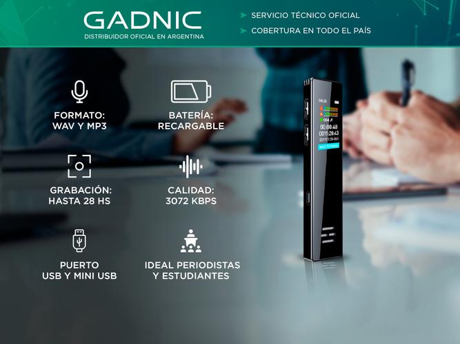 Grabador de Voz Digital Gadnic Portatil Para Periodistas Estudiantes  - 1