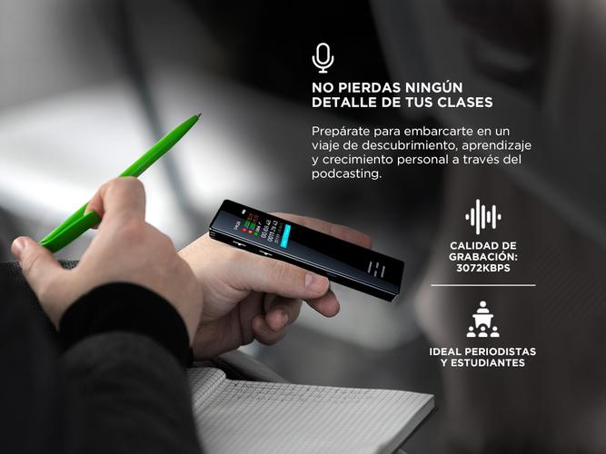Grabador de Voz Digital Gadnic Portatil Para Periodistas Estudiantes  - 2