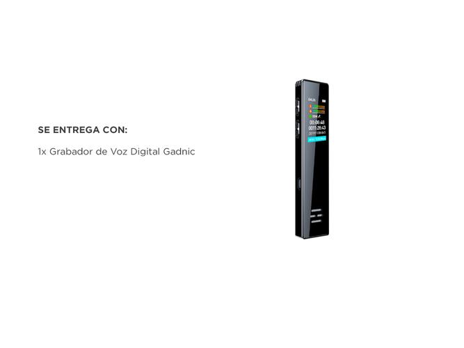 Grabador de Voz Digital Gadnic Portatil Para Periodistas Estudiantes  - 5