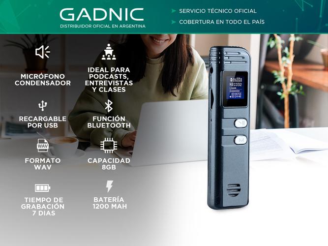 Grabador De Voz Digital Gadnic Para Periodistas Estudiantes Podcast  - 1