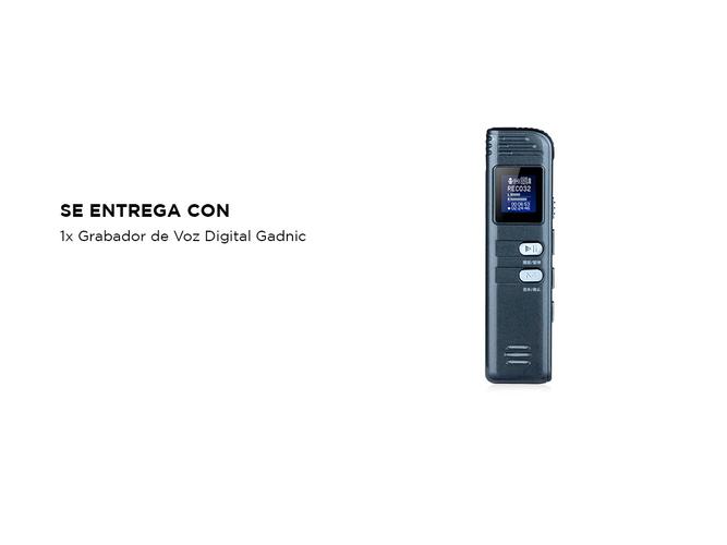 Grabador De Voz Digital Gadnic Para Periodistas Estudiantes Podcast  - 4