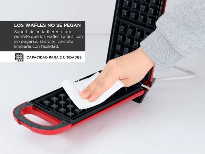 Waflera Doble Atma Antiadherente 650W WA8110RP - 2