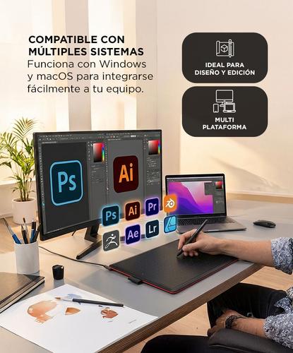 Tableta Gráfica Wacom CTL472K1A Portátil Precisa  - 3