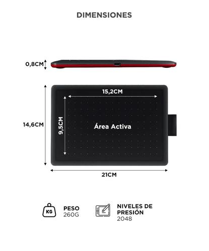Tableta Gráfica Wacom CTL472K1A Portátil Precisa  - 5