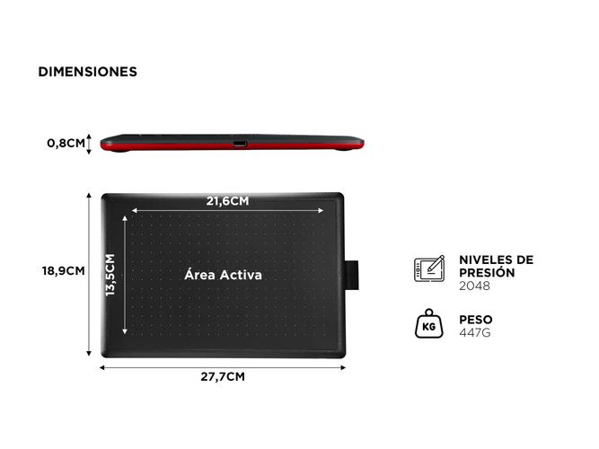Tableta Gráfica Wacom CTL672K1A Portátil Precisa  - 5