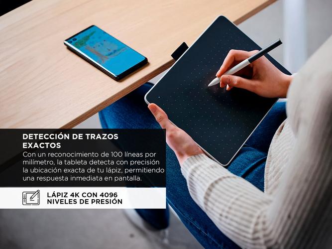 Tableta Gráfica Y Lapiz Wacom One Small CTC4110WLW0A Portátil  - 2