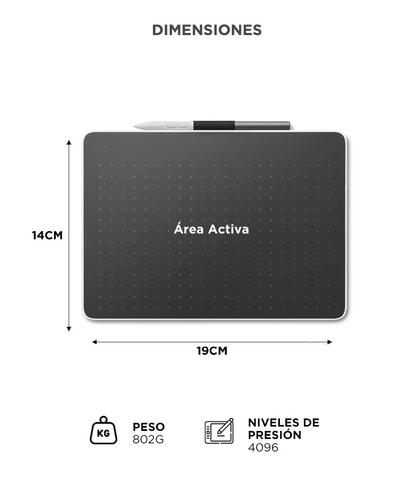 Tableta Gráfica Y Lapiz Wacom One Small CTC4110WLW0A Portátil  - 5