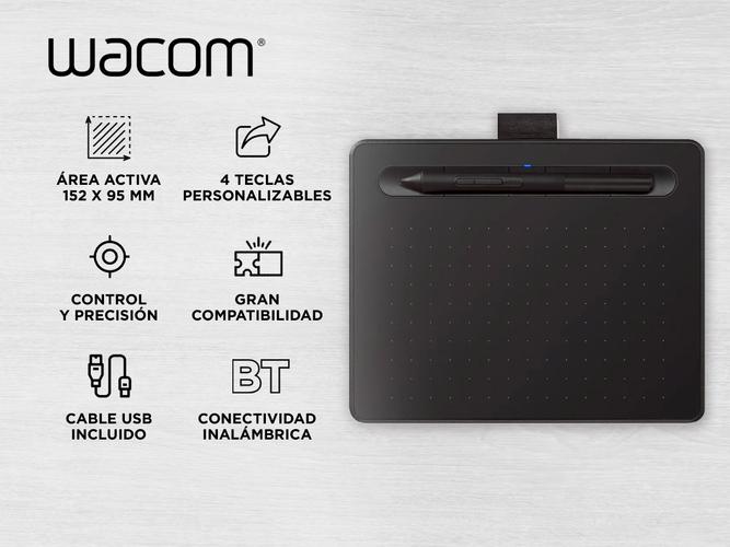 Tablet Gráfica Wacom Intuos Pequeña con Bluetooth Lápiz 4K Outlet - 1