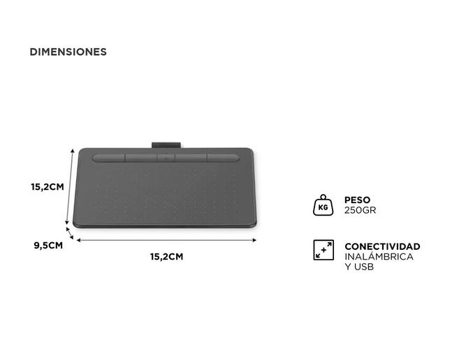Tablet Gráfica Wacom Intuos Pequeña con Bluetooth Lápiz 4K Outlet - 4