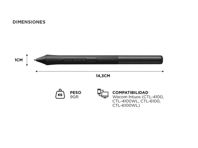 Lápiz Inteligente Wacom Lp1100k Pen 4k Intuos - 4