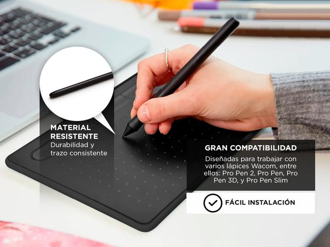 X5 Pack Puntas Wacom Negras Estándar - 2