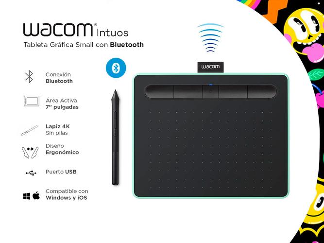 Tableta Grafica Wacom Intuos Small Bluetooth + 3 Soft  - 1