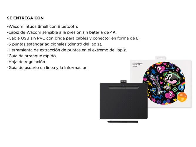 Tableta Grafica Wacom Intuos Small Bluetooth + 3 Soft  - 6