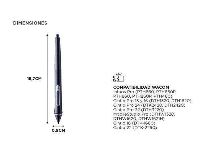 Lapiz para Tablet Grafica Wacom Pro Pen 2 - 4