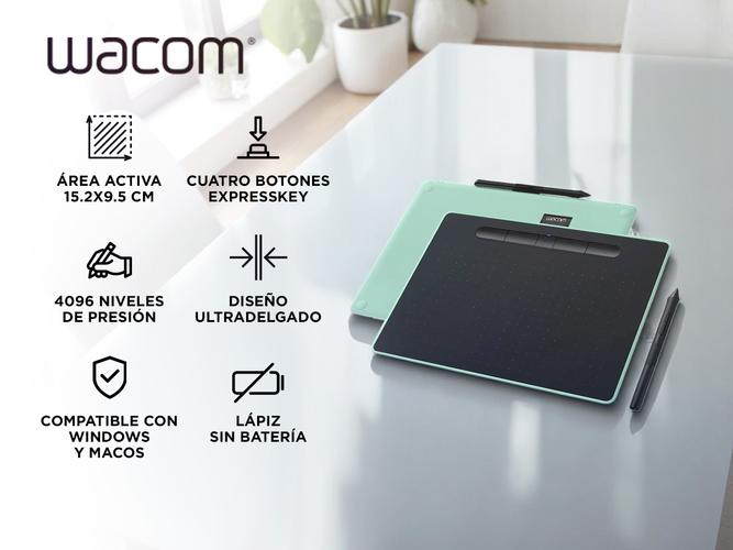 Tableta Grafica Wacom CTL4100WLEO con Bluetooth Con Lápiz  - 1