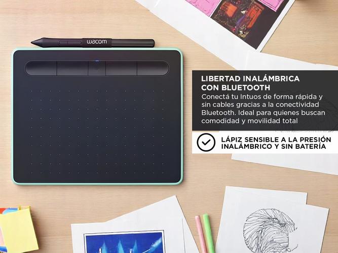 Tableta Grafica Wacom CTL4100WLEO con Bluetooth Con Lápiz  - 2