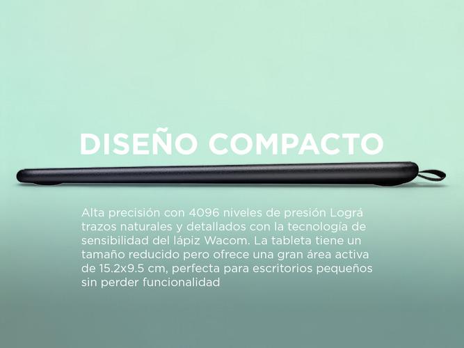 Tableta Grafica Wacom CTL4100WLEO con Bluetooth Con Lápiz  - 3
