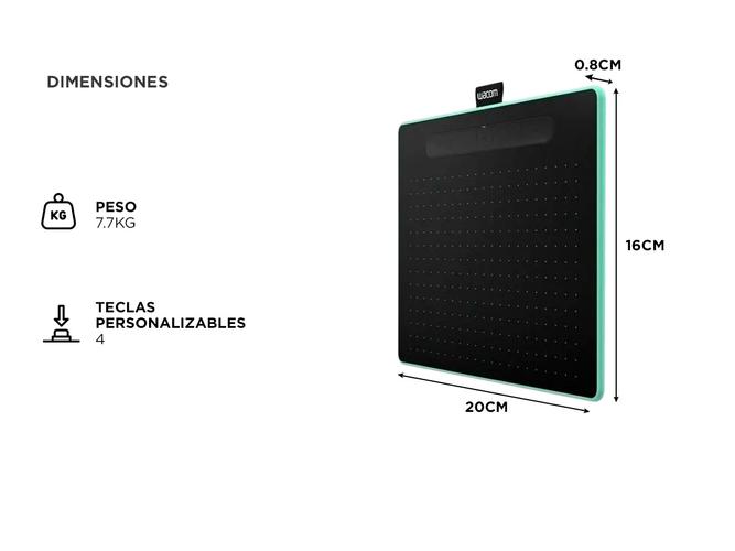 Tableta Grafica Wacom CTL4100WLEO con Bluetooth Con Lápiz  - 5
