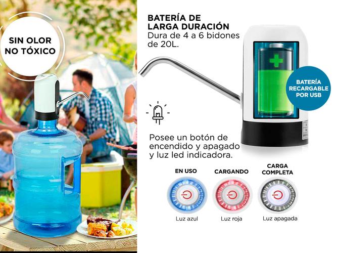 Dispenser De Agua Portátil Gadnic Bomba Dispensador Bidones - 3