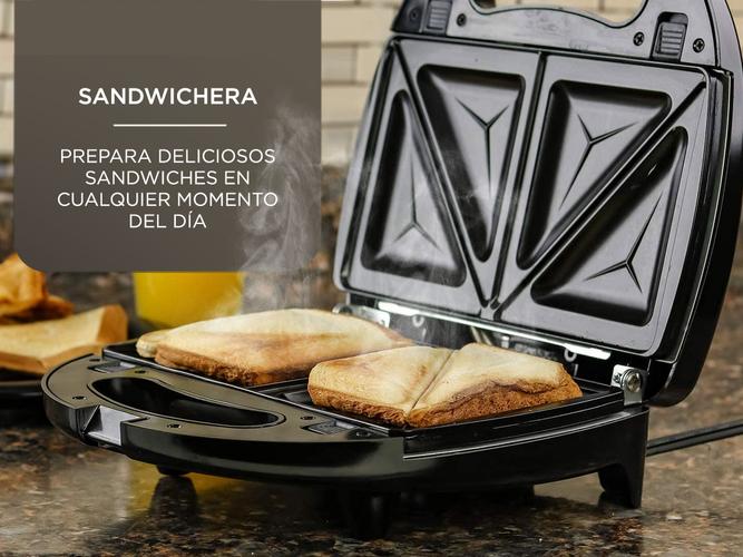 Waflera Sandwichera Electrica Gadnic 3 en 1 750W Placas Desmontables - 2