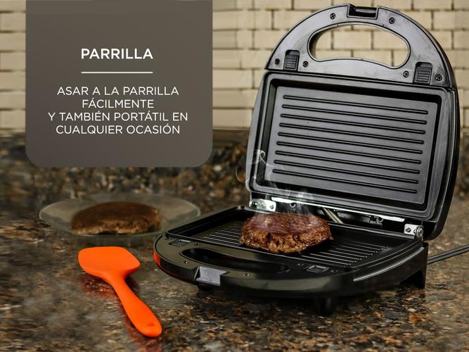 Waflera Sandwichera Electrica Gadnic 3 en 1 750W Placas Desmontables - 3