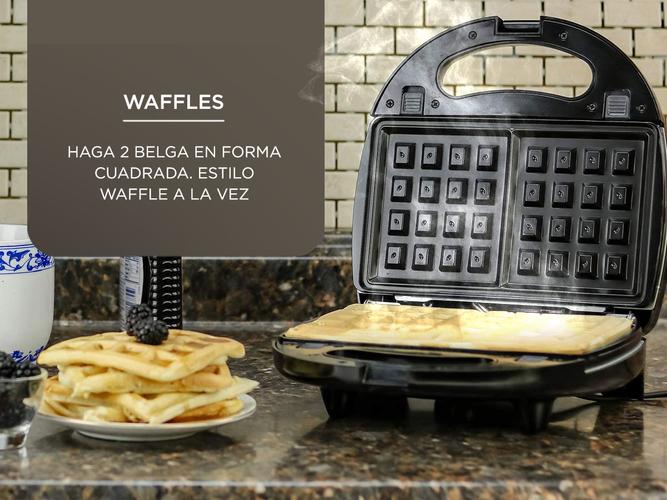 Waflera Sandwichera Electrica Gadnic 3 en 1 750W Placas Desmontables - 4