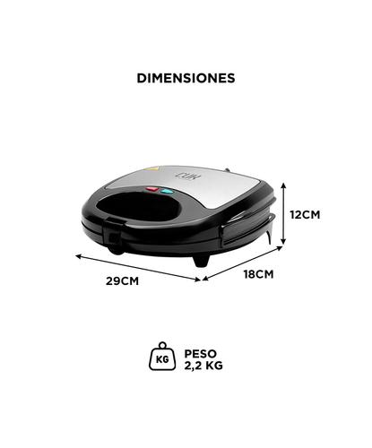 Waflera Sandwichera Electrica Gadnic 3 en 1 750W Placas Desmontables - 5