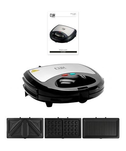 Waflera Sandwichera Electrica Gadnic 3 en 1 750W Placas Desmontables - 6