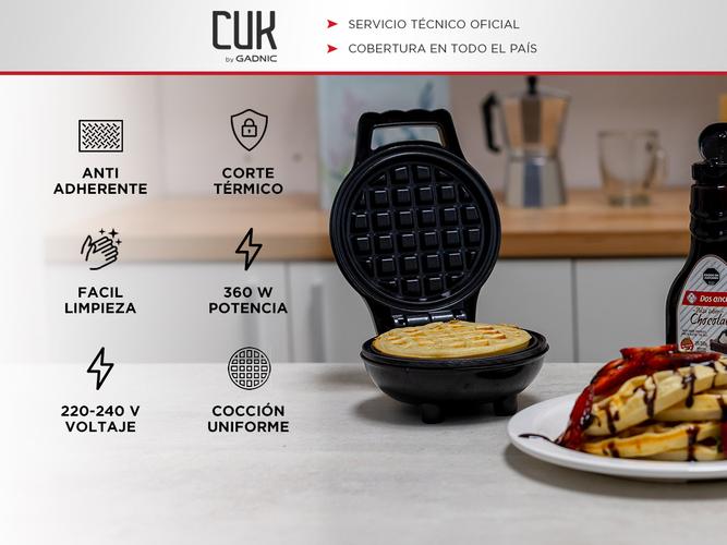 Wafflera Electrica Gadnic WAHIK002 360W - 1