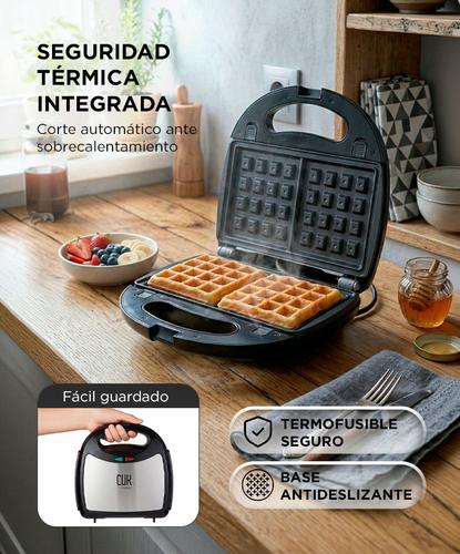 Sandwichera Waflera CUK BY GADNIC 3 En 1 750W Placas Desmontables - 4