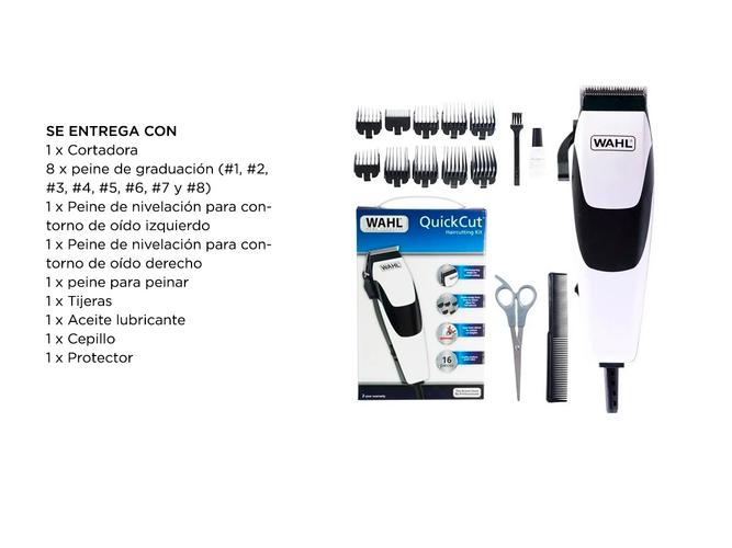 Maquina de cortar pelo Wahl Quickcut Clipper eléctrico 16 Piezas - 5