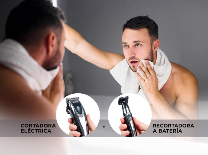 Kit Máquina De Cortar Pelo y Trimmer Wahl Home Cut & Detail - 2