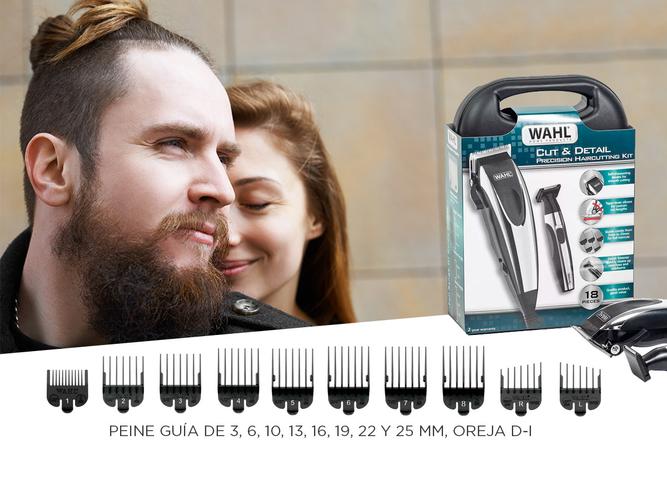 Kit Máquina De Cortar Pelo y Trimmer Wahl Home Cut & Detail - 3