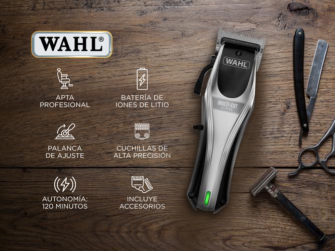 Cortadora de pelo Wahl Multicut recargable con 21 Piezas - 1