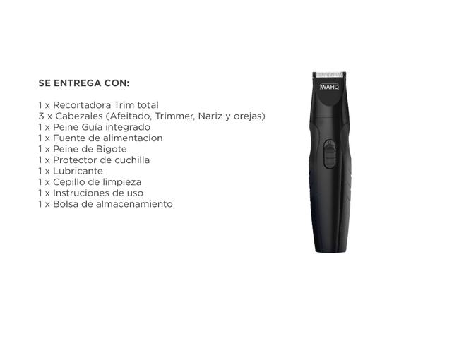 Cortadora de pelo Wahl Trim total Multigroomer recargable - 5