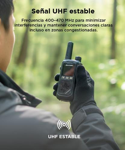 Handy Baofeng BF-T17 Kit x2 16CH UHF Display LCD + 4 Baterías y 2 Manos Libres - 3