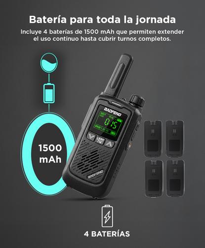 Handy Baofeng BF-T17 Kit x2 16CH UHF Display LCD + 4 Baterías y 2 Manos Libres Outlet - 4