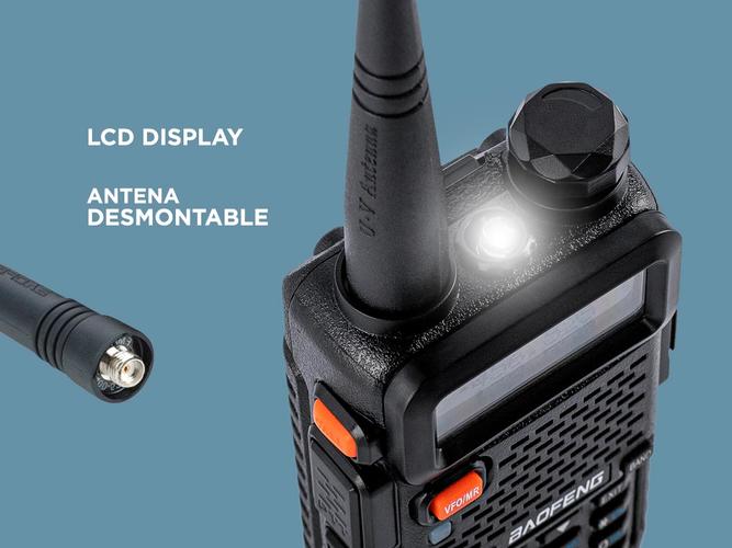 Handy Baofeng UV-5R Bi-Banda 5w 128CH Hasta 10km + 2 Baterías y Manos Libres - 4