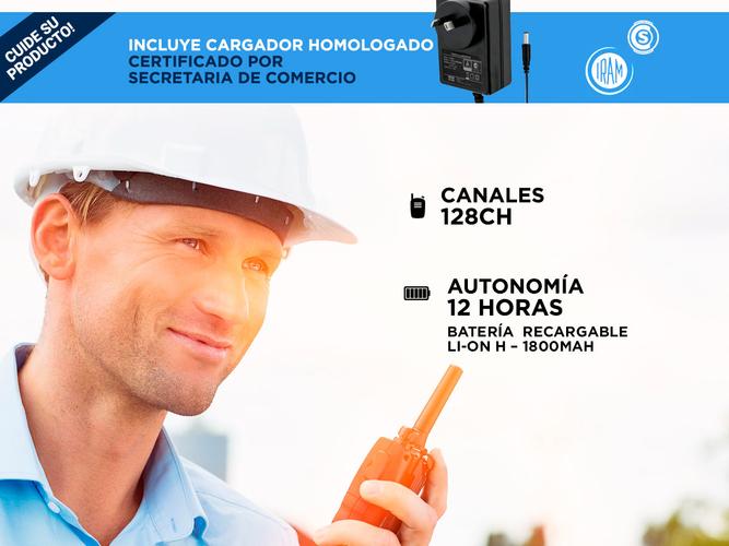 Handy Baofeng UV-5RA Bi-Banda 5w 128CH Hasta 10km  2 Baterías y Manos Libres - 2