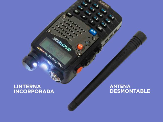 Handy Baofeng UV-5RA Bi-Banda 5w 128CH Hasta 10km  2 Baterías y Manos Libres - 4