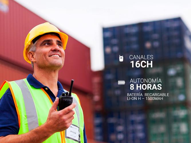 Handy Baofeng BF-888S 5w 16CH UHF Hasta 10km  2 Baterías y Manos Libres - 2