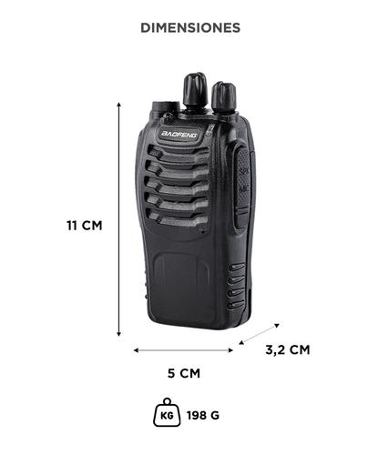 Handy Baofeng BF-888S 5w 16CH UHF Hasta 10km  2 Baterías y Manos Libres - 5