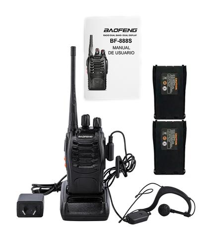 Handy Baofeng BF-888S 5w 16CH UHF Hasta 10km  2 Baterías y Manos Libres - 6