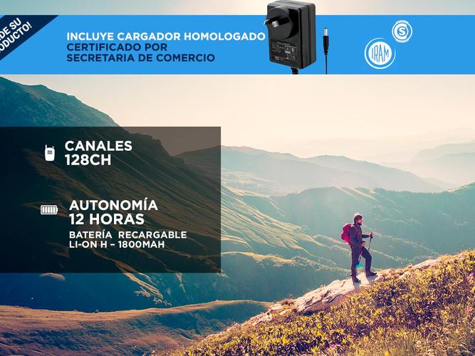 Handy Baofeng UV-5RE Bi-Banda 5w 128CH Hasta 10km + 2 Baterías y Manos Libres - 3