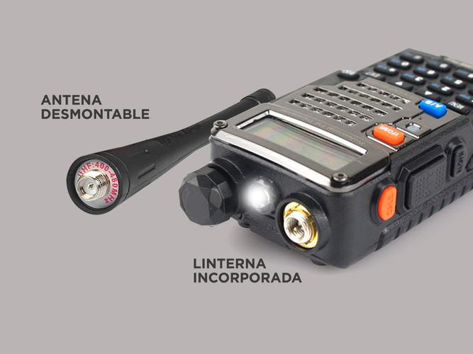 Handy Baofeng UV-5RE Bi-Banda 5w 128CH Hasta 10km + 2 Baterías y Manos Libres - 4