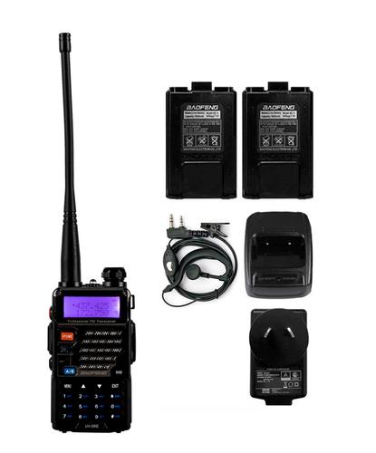 Handy Baofeng UV-5RE Bi-Banda 5w 128CH Hasta 10km + 2 Baterías y Manos Libres - 6