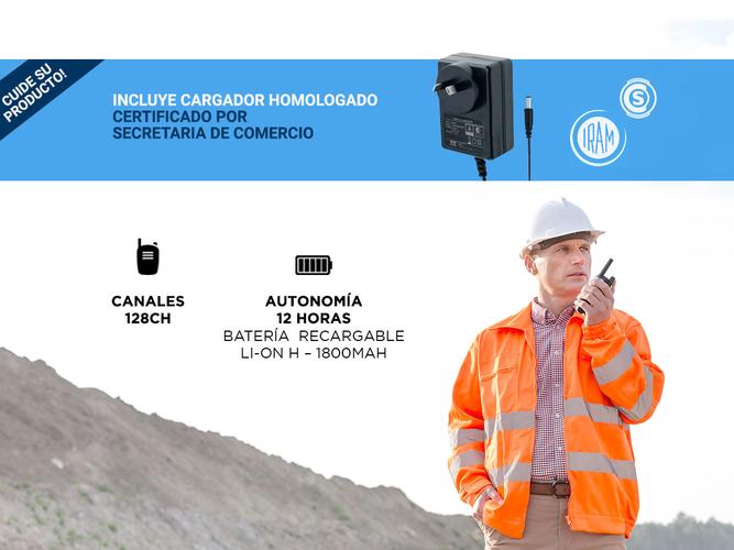 Handy Baofeng UV-5R Kit Bi-Banda 8w Hasta 12km + 2 Baterías y Manos Libres - 2