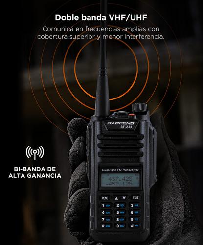 Handy Baofeng A-58 Bi-Banda 5w 128CH Hasta 12km + 2 Baterías y Manos Libres - 2